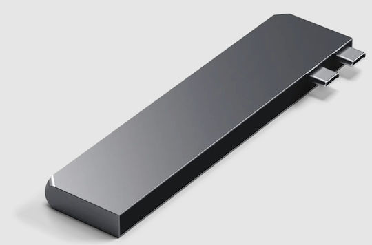 Satechi Docking Station with Dual USB-C HDMI 4K PD Gray (ST-HUCPHSM)