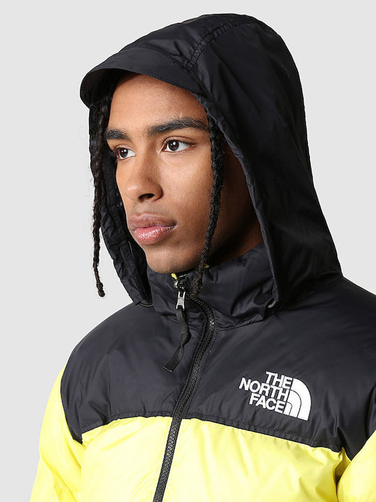1996 Retro Nuptse Χειμωνιάτικο Μπουφάν Puffer Κίτρινο