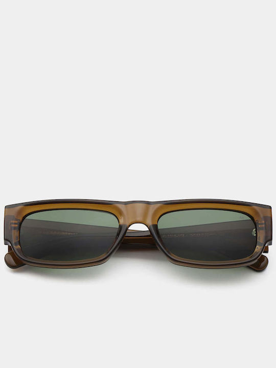 A.Kjaerbede Jean Unisex Sunglasses with Purple Plastic Frame and Black Lens KL2315-004