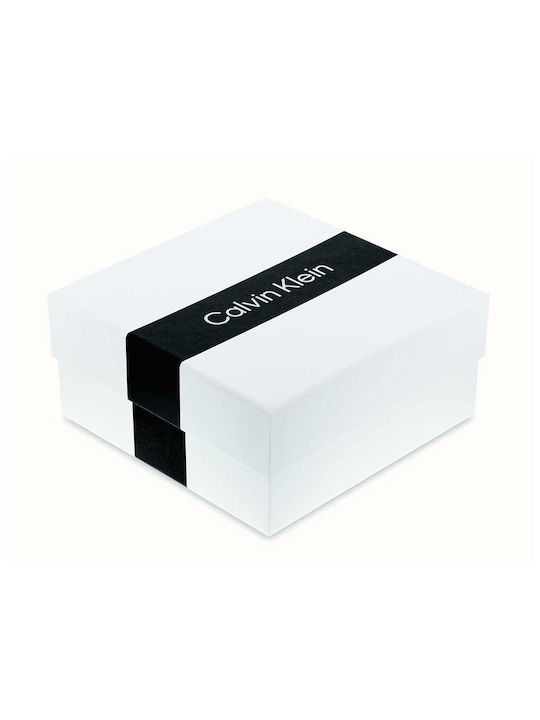 Calvin Klein Damen Armband Kette mit Design Herz aus Stahl Vergoldet