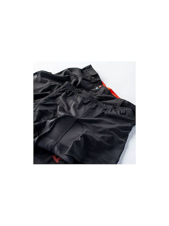 Radvik Geit Gts Pantaloni de ciclism pentru bărbați cu pernă Negru
