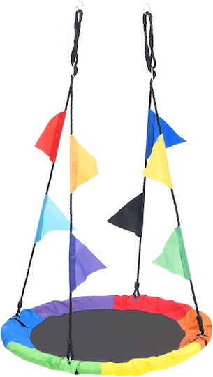 vidaXL Hanging Fabric Nest Swing for 3+ Years Multicolour
