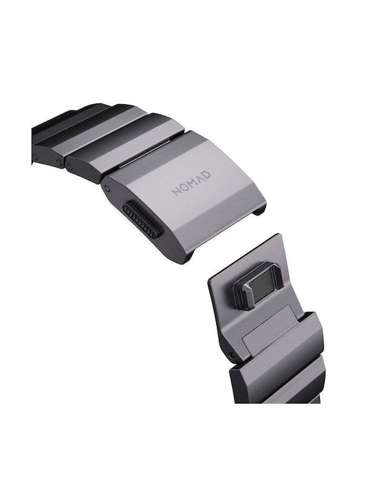 Nomad Aluminum Λουράκι Ανοξείδωτο Ατσάλι Space Grey (Apple Watch 42/44/45mm)
