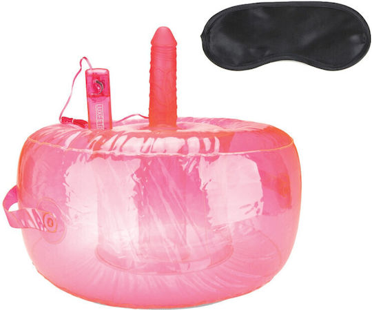 Lux Fetish Inflatable Sex Chair Sex Furniture With Vibrating Dildo in Pink Color