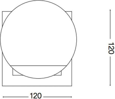 Ideal Lux Angolo Dekorative Lampe mit Fassung für G9 Lampe Gold