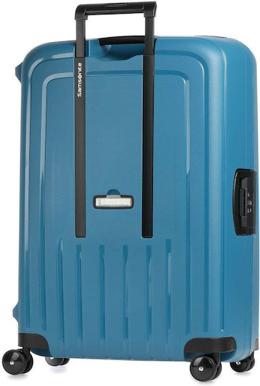 Samsonite S'Cure Spinner Large Travel Suitcase Hard Petrol with 4 Wheels Height 75cm