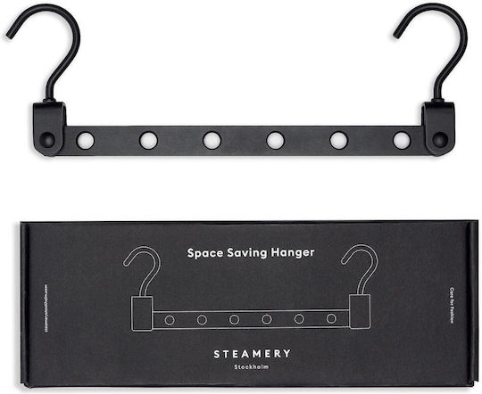 Steamery 804 Κρεμάστρα Ρούχων σε Μαύρο Χρώμα Steamery 804 Κρεμάστρα Ρούχων σε Μαύρο Χρώμα