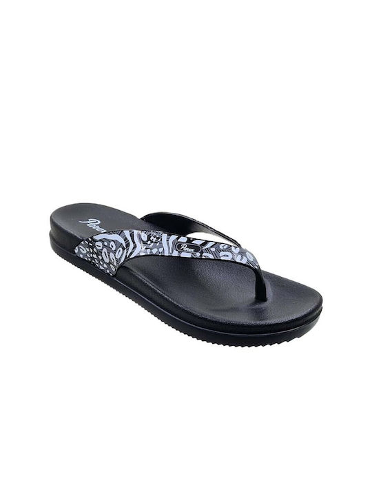 Parex Women's Flip Flops Black