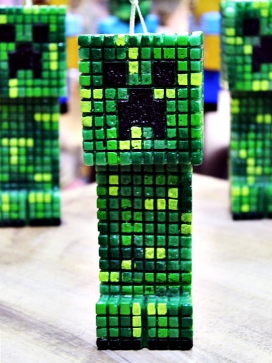 Easter Candle Minecraft Minecraft 20cm Green (Miscellaneous Designs)