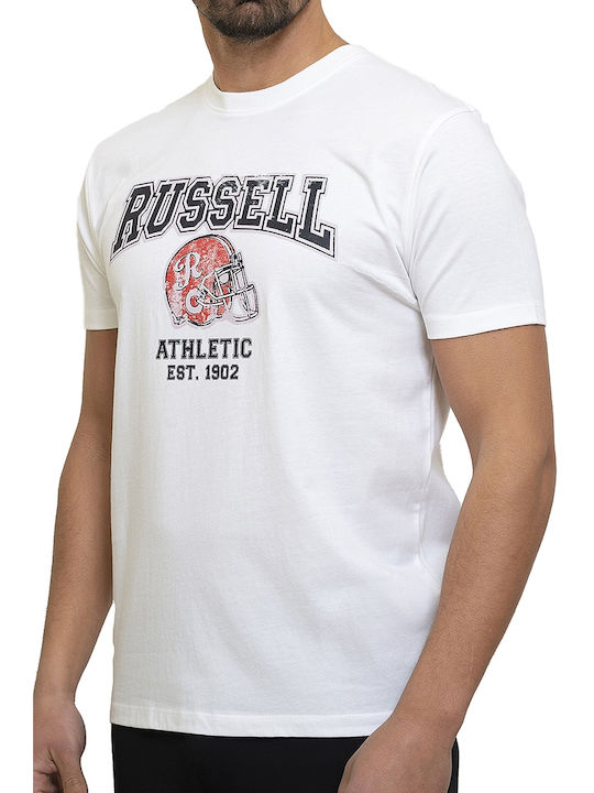 Russell Athletic Herren T-Shirt Kurzarm Weiß