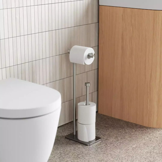 Umbra Cappa Boden Papierhalter Metallisch Silber