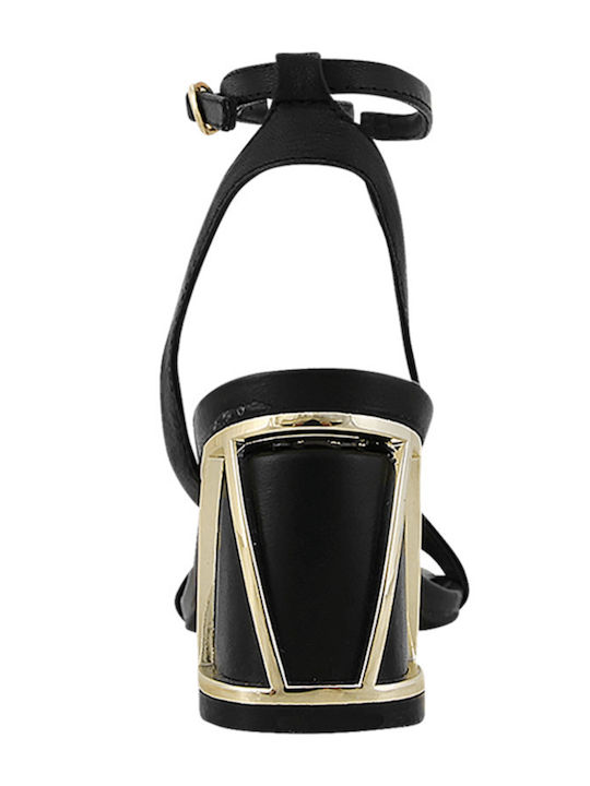 Sotta Leather Sandals Black