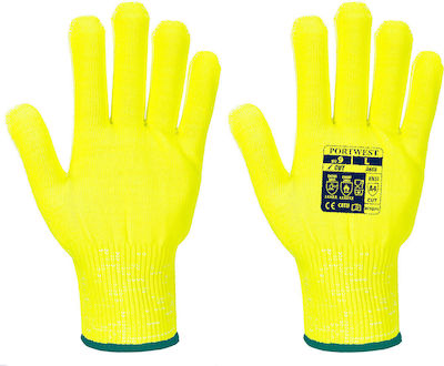 Portwest Pro Cut Liner Safety Glofe Yellow