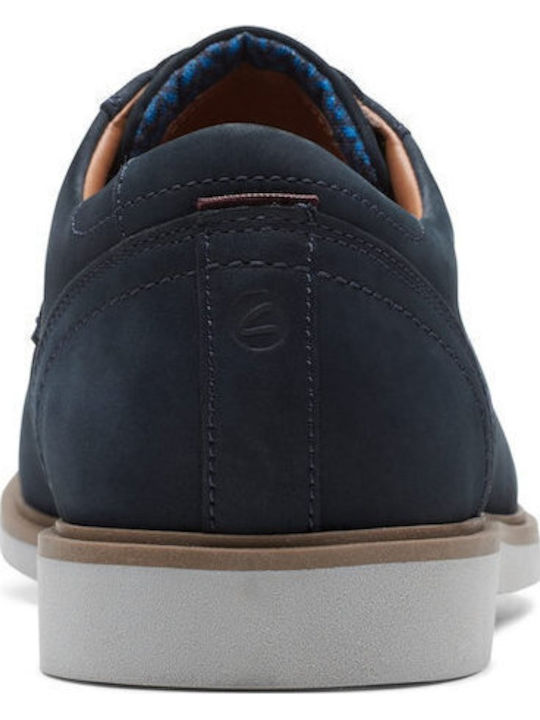 Malwood Men's Leather Casual Shoes Blue