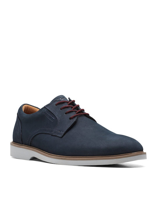 Malwood Men's Leather Casual Shoes Blue