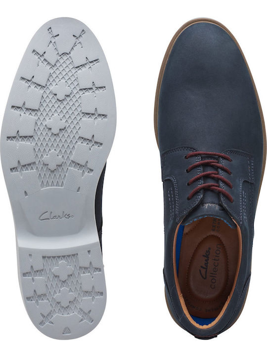 Malwood Men's Leather Casual Shoes Blue