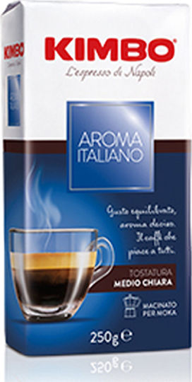 Kimbo Καφές Espresso Aroma Italiano Αλεσμένος 250gr