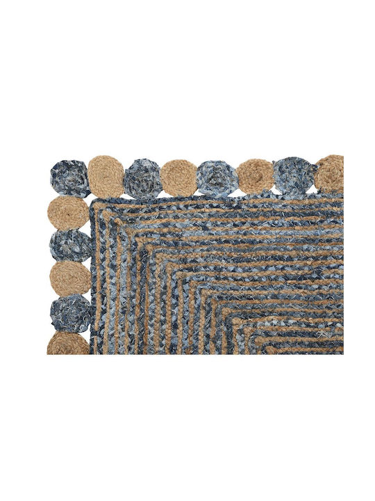 DKD Home Decor Rug Rectangular Summer from Jute Blue