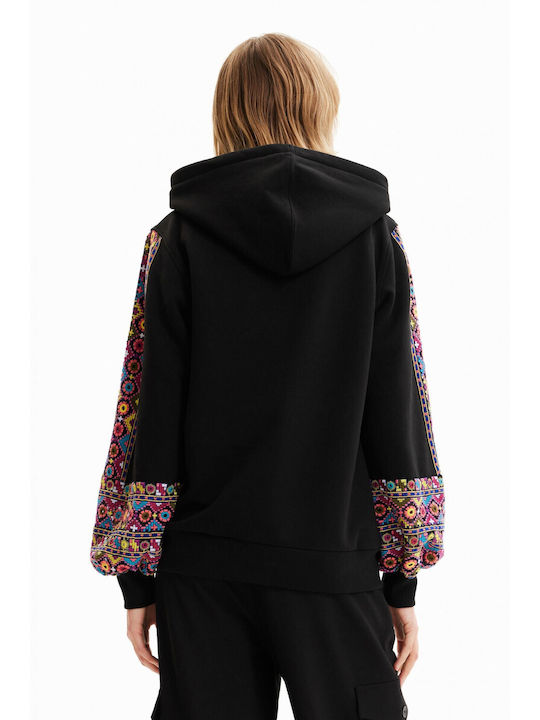 Desigual Women's Hooded Sweatshirt Black
