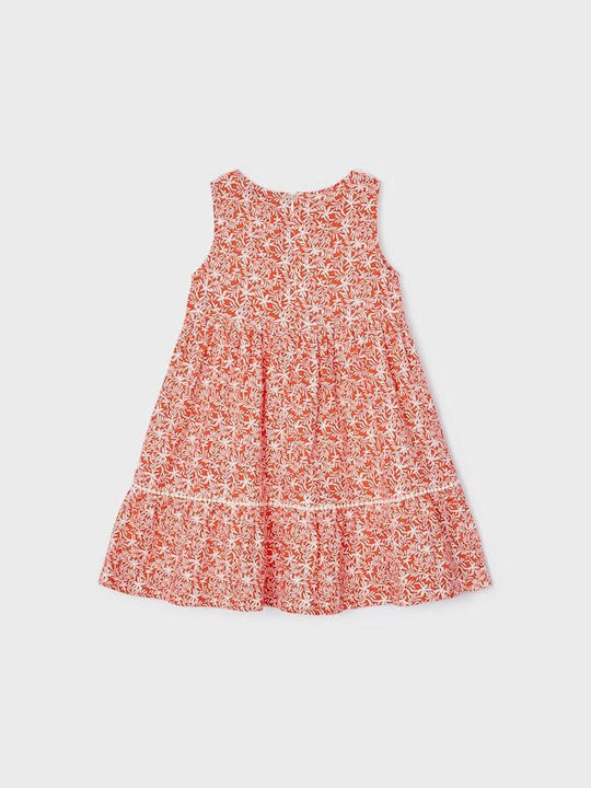 Mayoral Kids Dress Sleeveless Orange