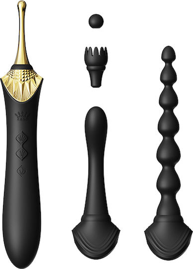Zalo Bess 2 Clitoral Vibrator Clitoral Vibrator 22cm Obsidian Black