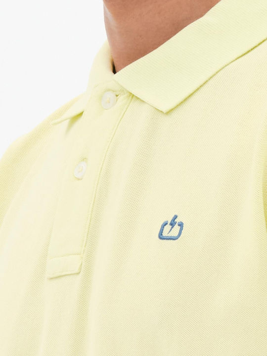 231.EM35.69GD Polo Short Sleeve Blouse Lime Yellow