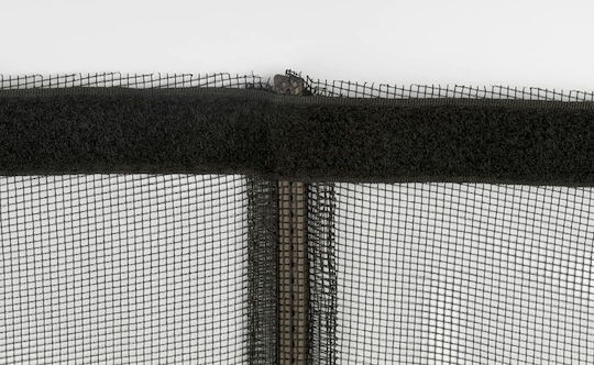Schellenberg Schellenberg Mosquito Net Door with Velcro with Magnetic Clasp Fiberglass Gray 240x120cm