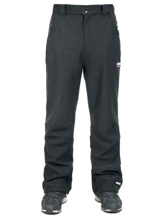 Trespass Hemic SoftShell Men's Hiking Long Trousers Black