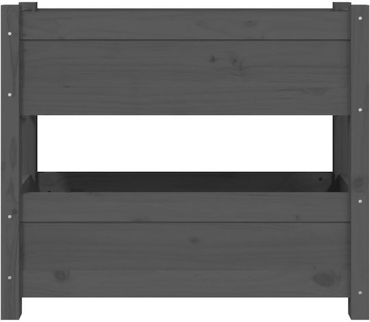 vidaXL Blumenkasten Hölzernes Gray 77x25x66cm.