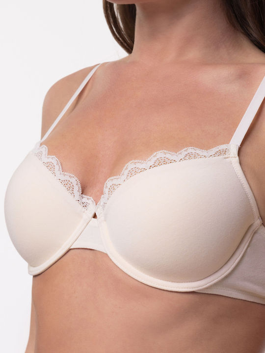 Ivory/Beige Sutien cu Baloane 2Pack