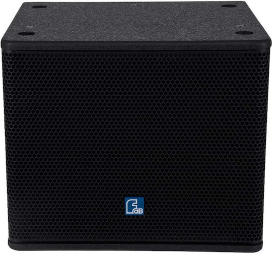 GloboStar ES110SA Active Wall Installation Speaker 600W Piece 44.5x44.5x37.5cm Black