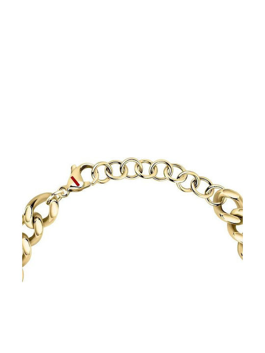 Sector Chain Hand made of Steel Gold-plated