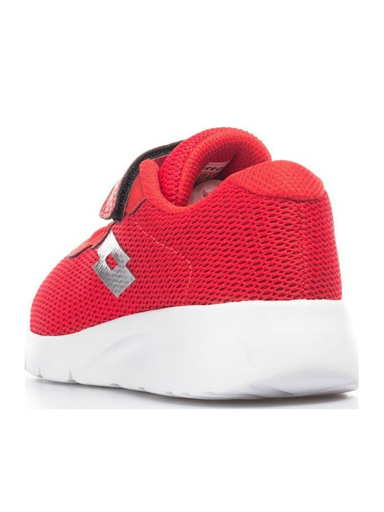 Megabreeze Ii Cl Sl Kids Sports Shoes Running with Hoop & Loop Closure Red