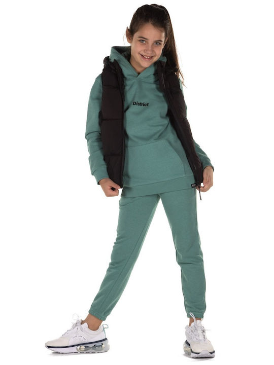 Kinder Freizeitjacke Ärmellos Kurz mit Kapuze Schwarz