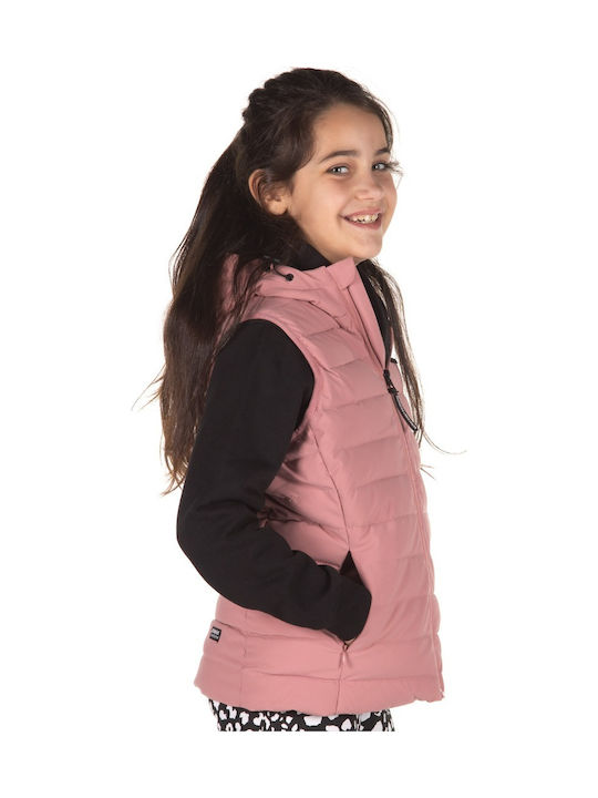 Kinder Freizeitjacke Ärmellos Kurz Rosa