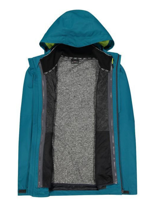 3 in 1 Men's Winter Jacket Waterproof and Windproof Blue