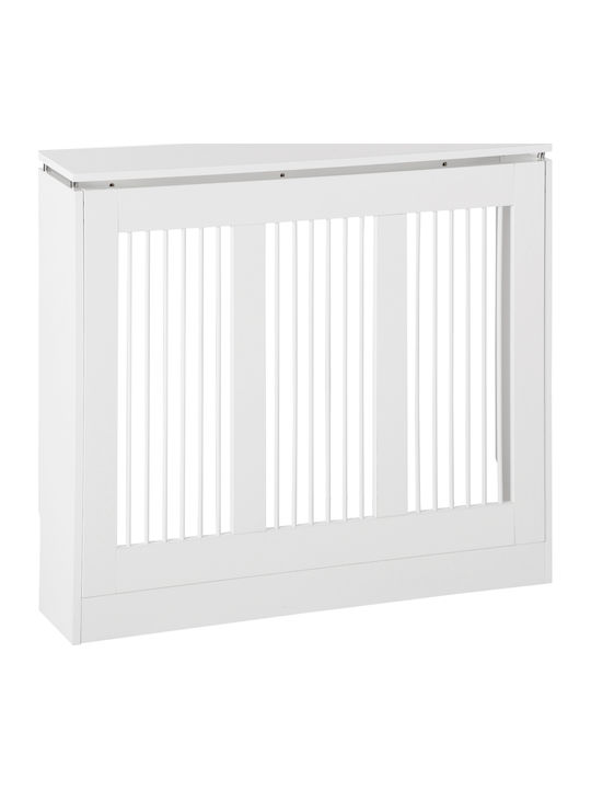 HomCom Κάλυμμα Καλοριφέρ από MDF Λευκό 90x18x84cm