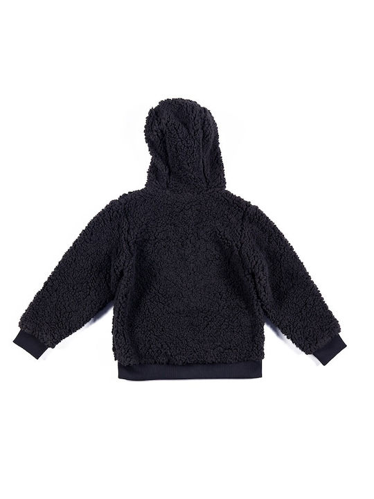 Russell Athletic Kids Cardigan Hooded Black