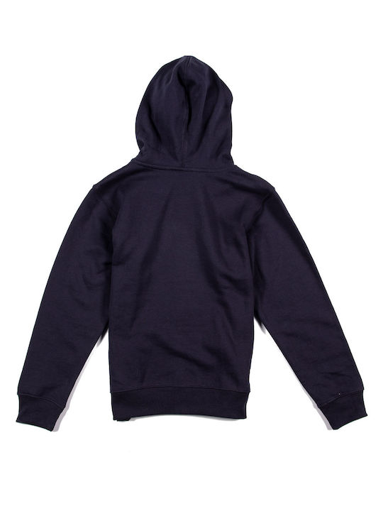 Russell Athletic Boys Hooded Cardigan with Zipper Navy Blue