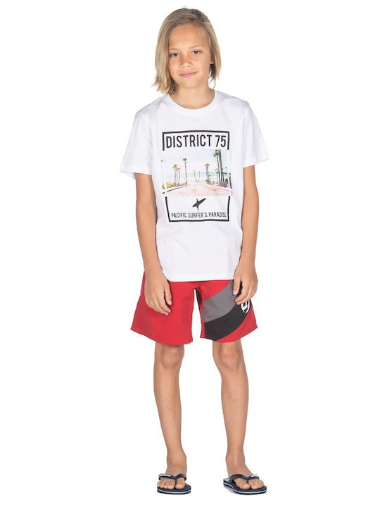 District75 Kids Swimwear Swim Shorts Red