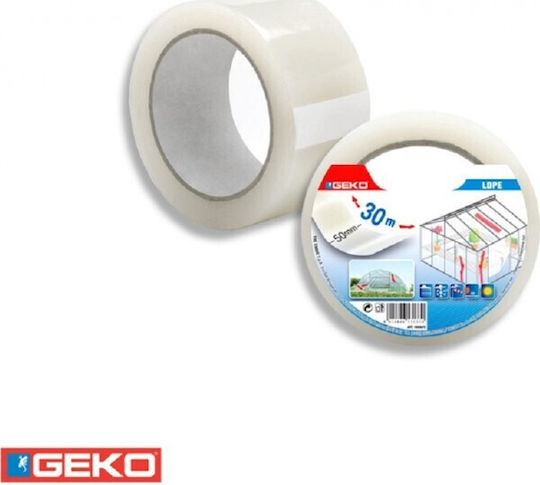 Geko LDPE Transparent Self-Adhesive Aluminum Tape Transparent 50mmx30m 1pcs