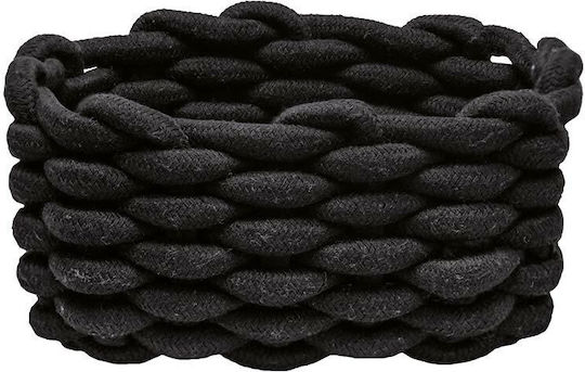 Kleine Wolke Storage Basket Fabric Black 14x10x19cm 1pcs