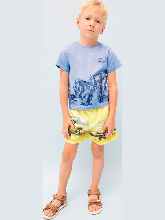 Mayoral Safari Kids Swimwear Swim Shorts Yellow