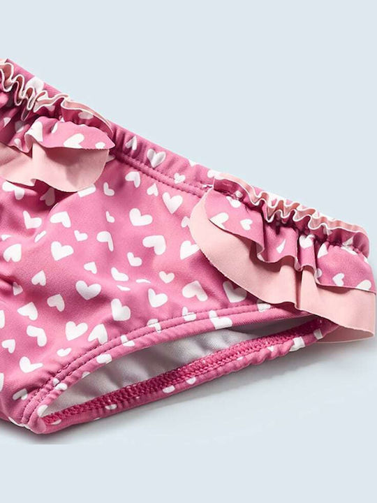 Mayoral Costum de baie pentru copii Set cu pălărie Roz
