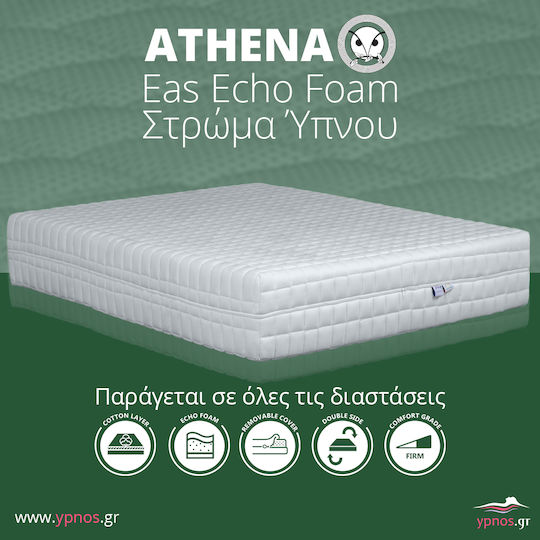 Ypnos Athena Eas Echo Ημίδιπλο Ανατομικό Στρώμα Διπλής Όψης 110x200x17cm
