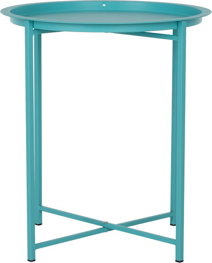 Tisch für kleine Außenbereiche Stabil Samuel Turquoise 46x46x52cm
