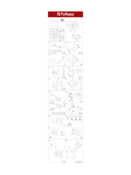 2228 Wooden Shoe Organizer with 4 Shelves Sonoma - White 78x37x89cm