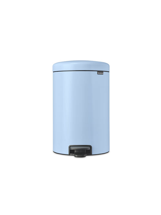 Brabantia NewIcon Κάδος Απορριμμάτων Μεταλλικός Dreamy Blue με Πεντάλ 20lt