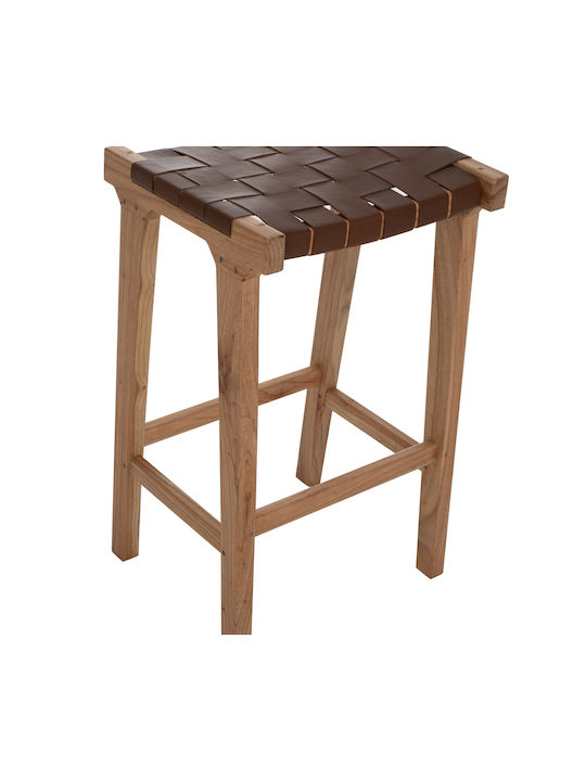 Stool Bar Wooden Natural 40x35x65cm