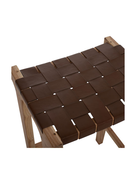 Stool Bar Wooden Natural 40x35x65cm